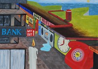 Another school masterpiece. My view of Southend High Street from Vic Circus..