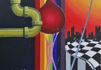 Another wacky acrylic painting from 1983.